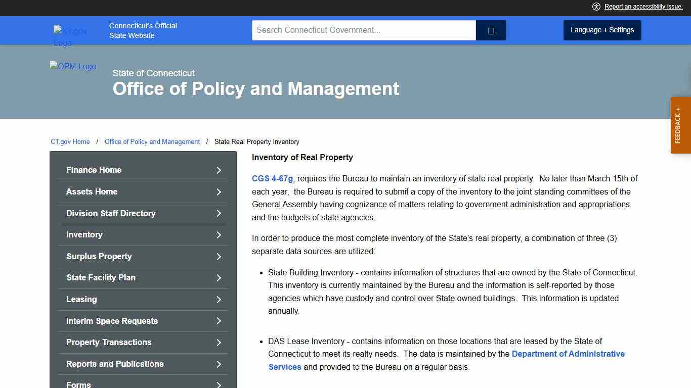 State Real Property Inventory